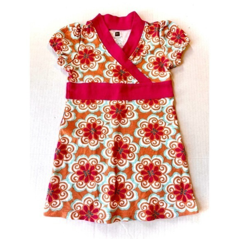 Tea Collection Dress Size 2 Pink Floral